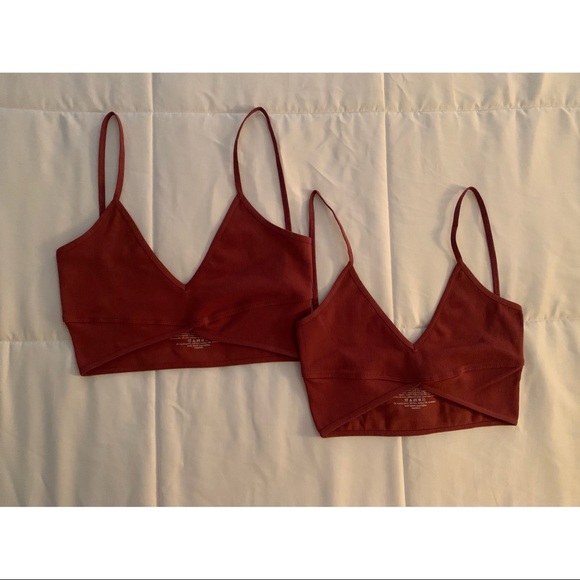 NWOT FREE PEOPLE Seamless Longline Bra- Blush - Picture 2 of 5